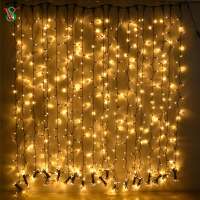 300 LED Window Curtain String Light for Wedding Party Home Events