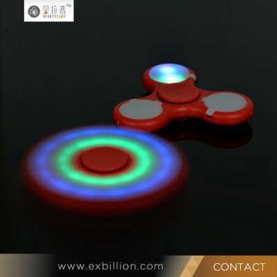 2017 new hot products with or without LED metal fidget spinner