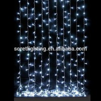 2*3m waterproof outdoor decoration wholesale led curtain light/white led curtain light